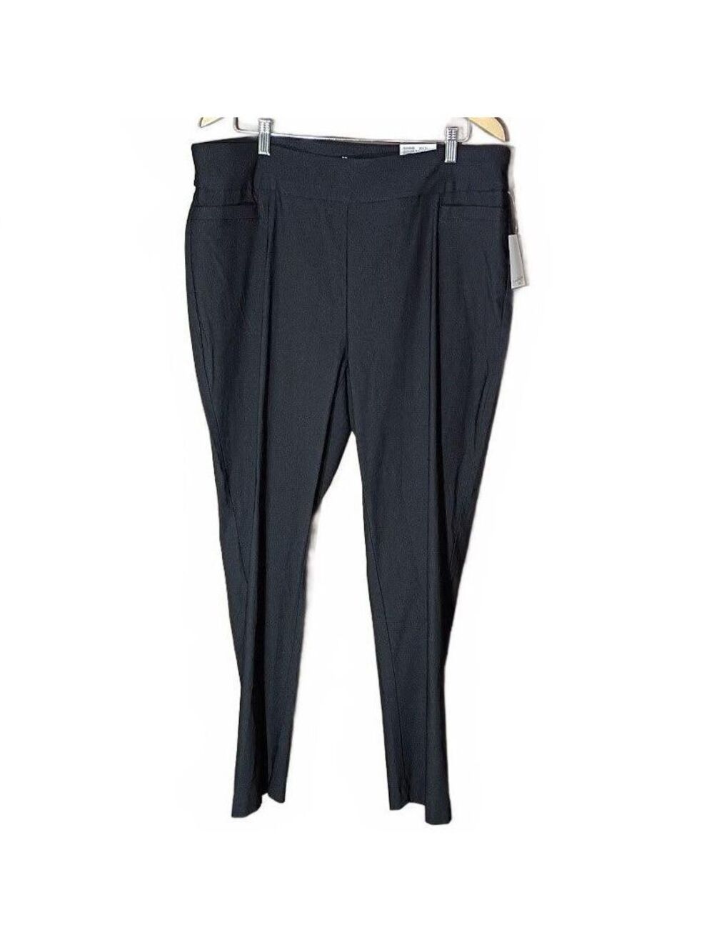 Kim Rogers Black Millennium Straight Tummy Control Pants Plus Size 18W